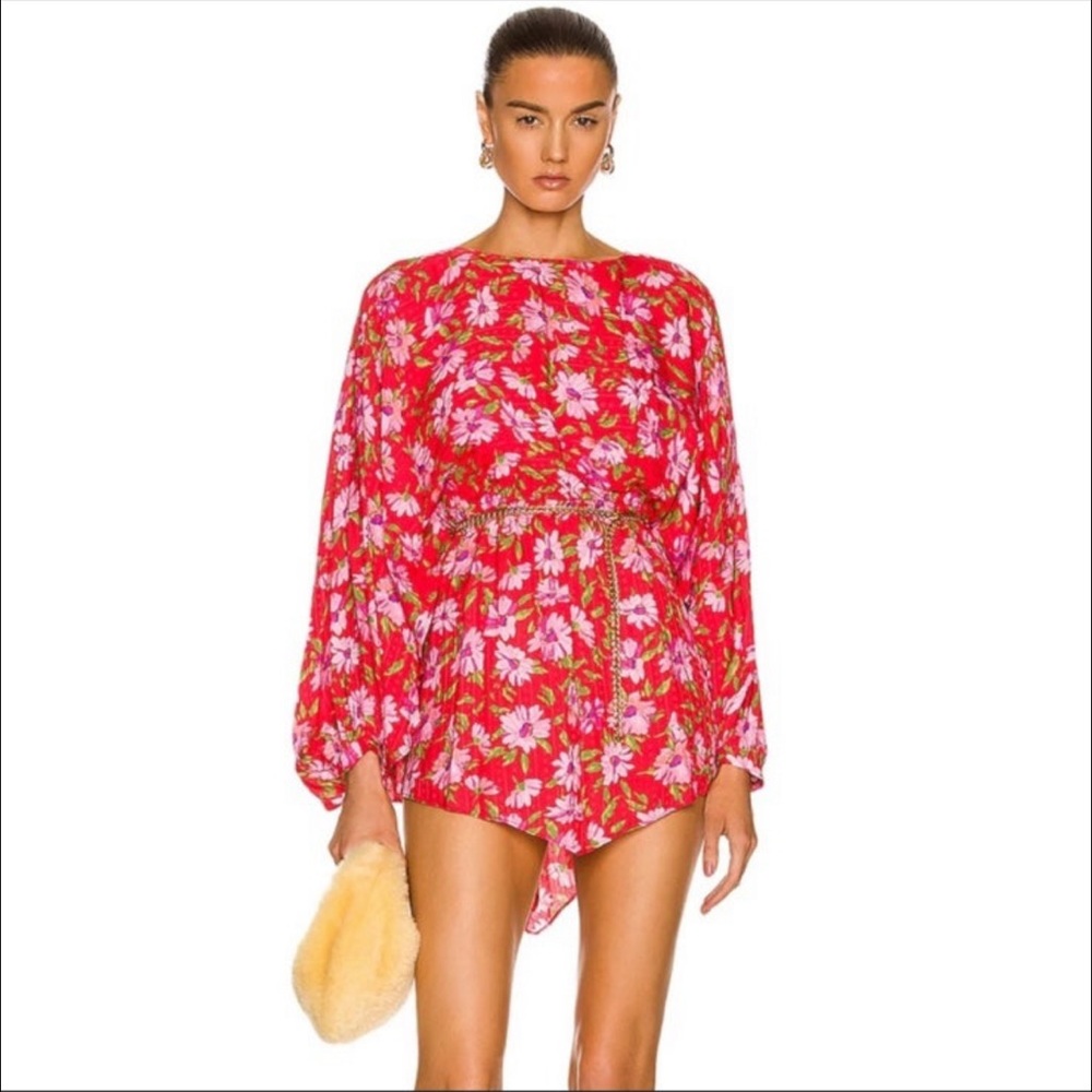 Love Shack Fancy Anila Dress - mambo red size small